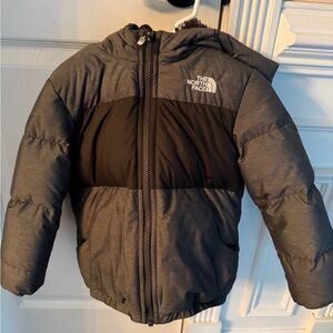 The North Face Charcoal and Black Hooded Jacket